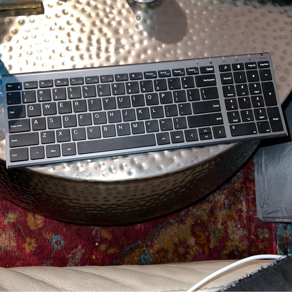 Space grey & black Wireless keyboard (works for Mac or PC)